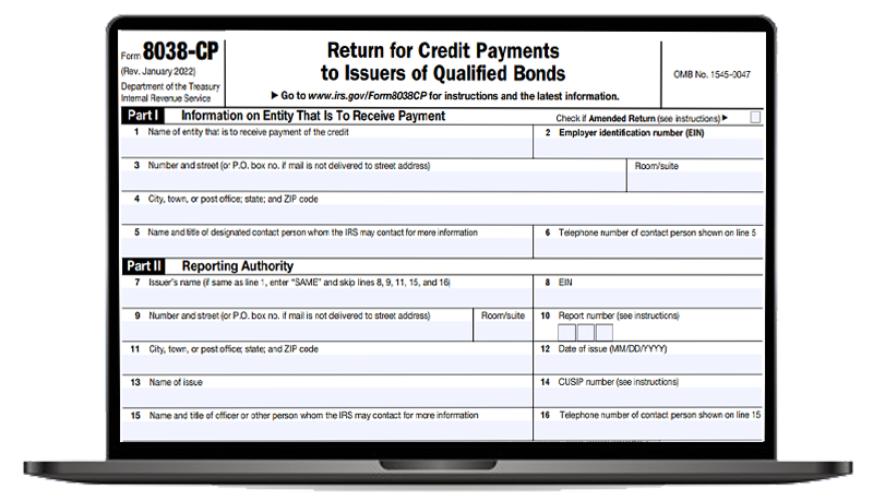 E-file Form 8038-CP Online